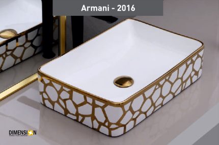 Buy golden scatter designer wash basin