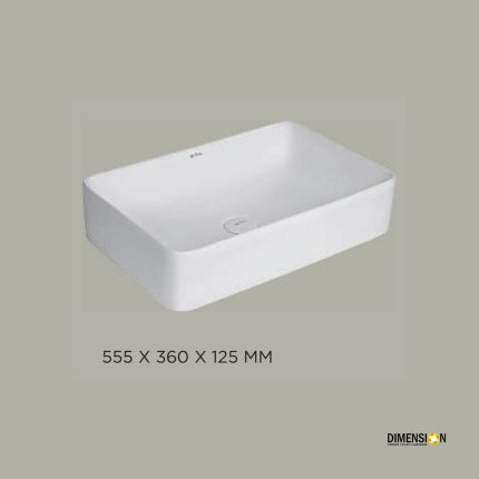 rectangle table top wash basin