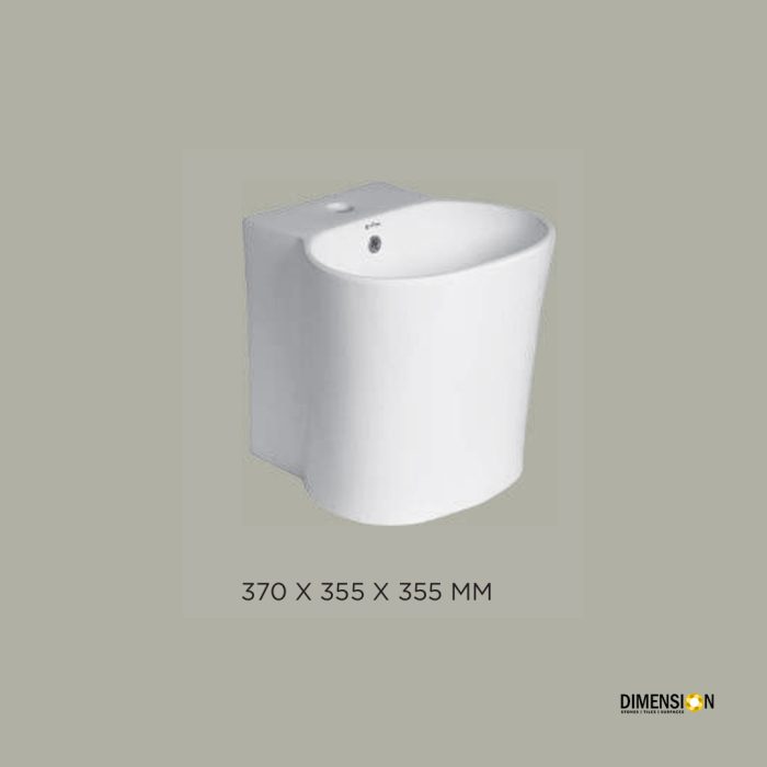 stand alone cylinder shape wash basin