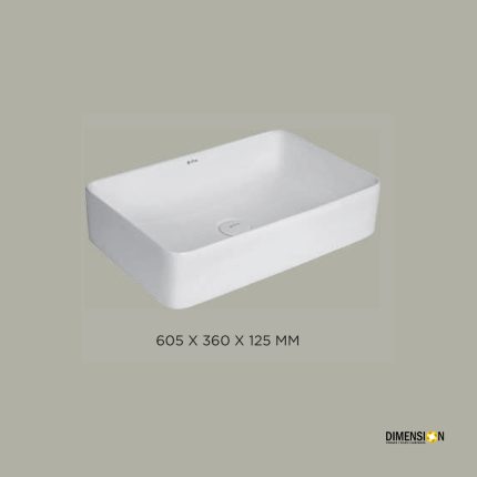 rectangle white wash basin