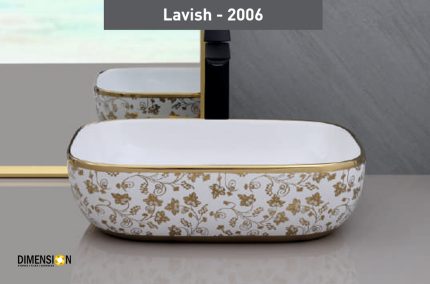 flowers pattern wash basin