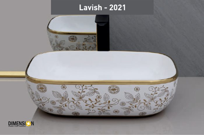 leaf pattern designer wash basin