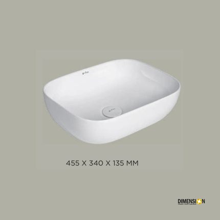 curved table top wash basin