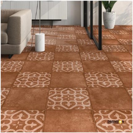 brown moroccan tiles