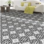 black and white moroccan tile