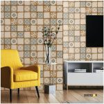 beige squares pattern moroccan tile