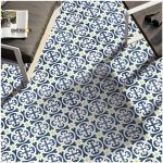 blue floral moroccan tiles