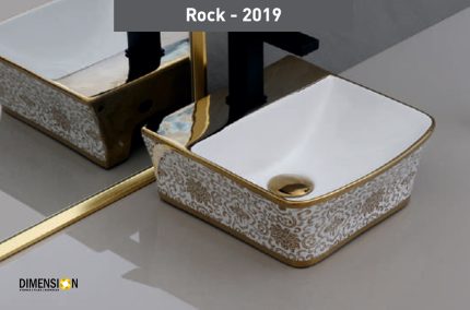 golden and white designer wash basin