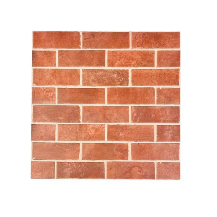 red brick vitrified tile