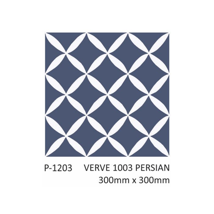 blue petals pattern moroccan tile 300x300