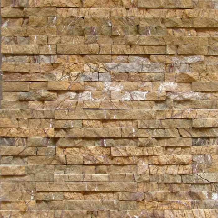 brown marble stone cladding