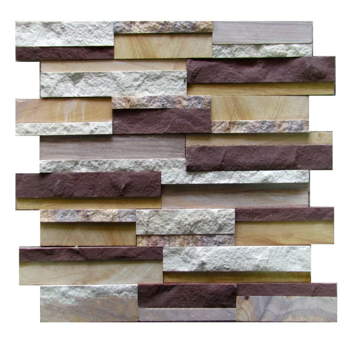 multi colour stone cladding