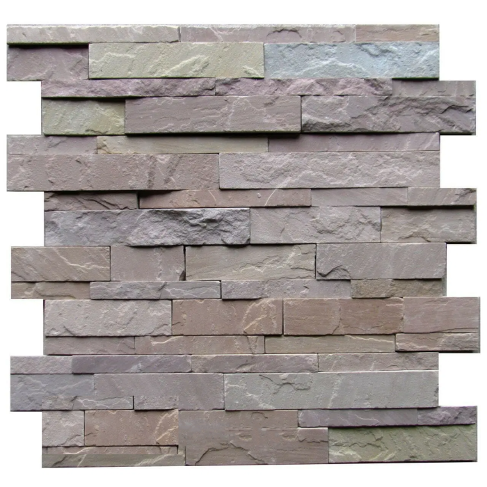 mixed colour stone cladding