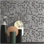 304x304mm grey mosaic tiles