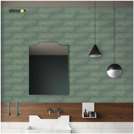 75x300 green subway wall tiles