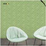 75x300 green wall tiles