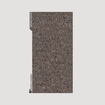 600x1200 random chocolate colour terrazzo tile