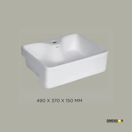 table top white wash basin