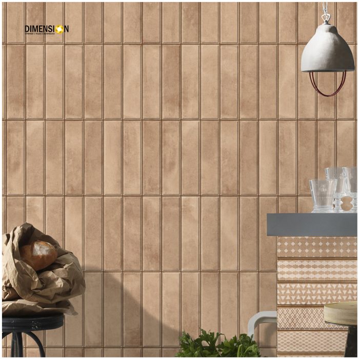 brown subway tile