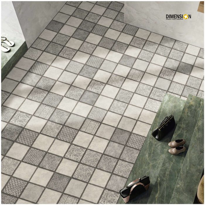 grey moroccan tile