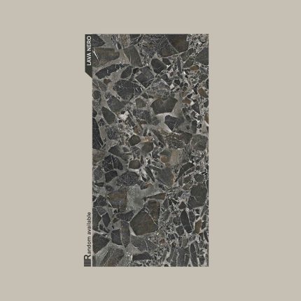 600x1200 black terrazzo