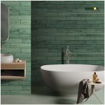 green wooden tile 100x500mm