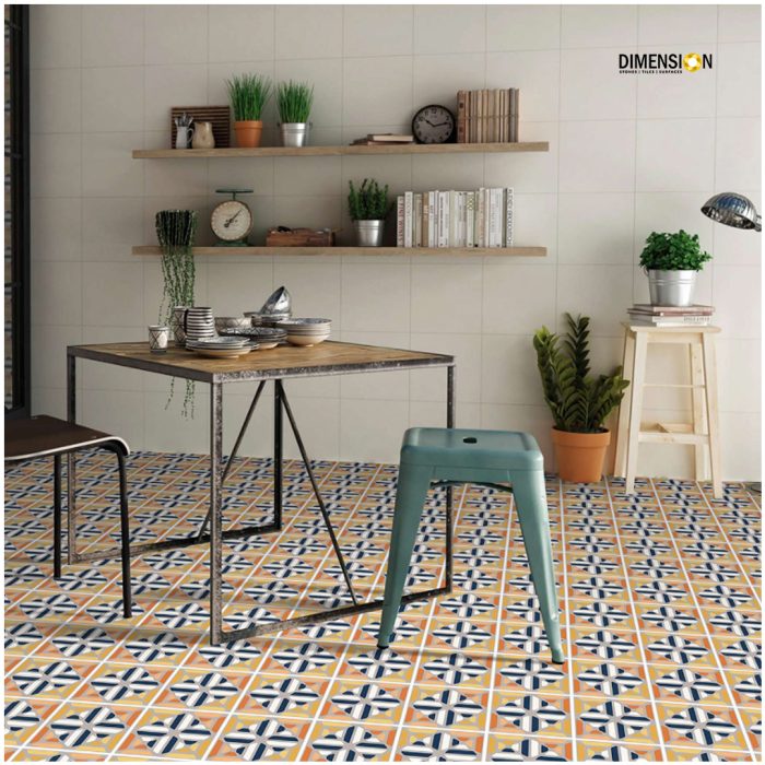 yellow moroccan tile pattern