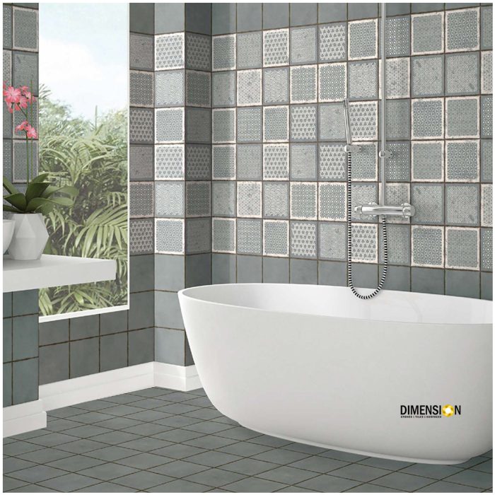 grey moroccan tile